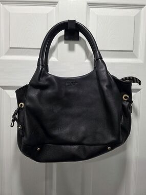 Cole Haan Black Pebbled Leather Tote